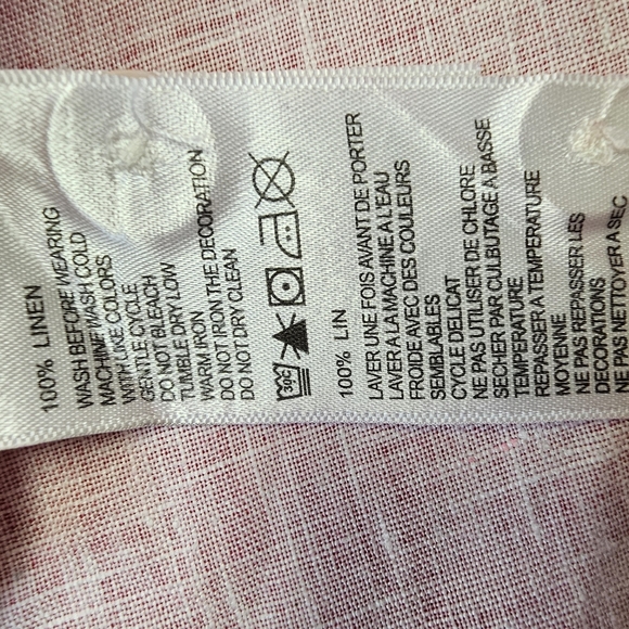 Tommy Bahama Men's 100% Linen Shirt Long Sleeve Size XL Button Up Classic - Picture 6 of 9